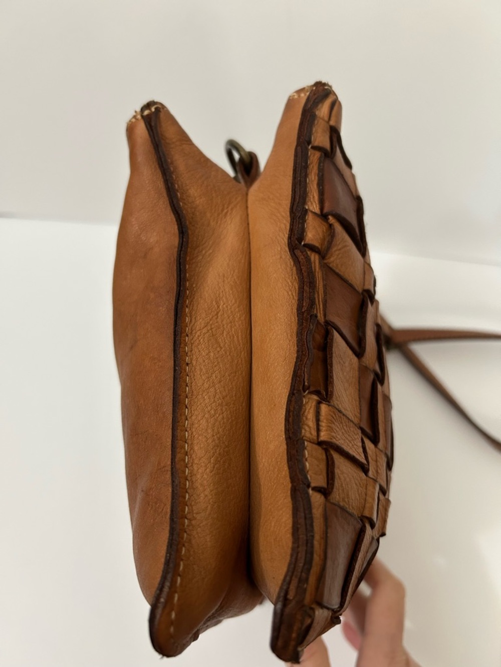 Constanza Rota - Woven Leather Crossbody Bag. Made in Italy - Picture 5 of 16